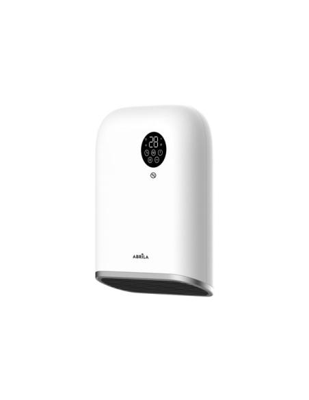 Termoventilador Pared Baño Andorra 2000w Blanco/negro  3funciones Display C/remoto Ip24 32,5x25x11,3 Cm