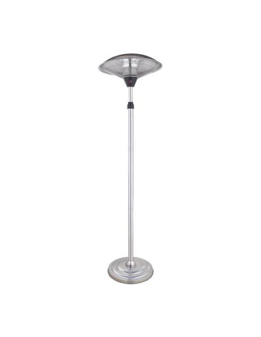 Calefactor Exterior C/pie Koel 2000w Plata 2potencias Antivuelco Ip34 200x60x60 Cm