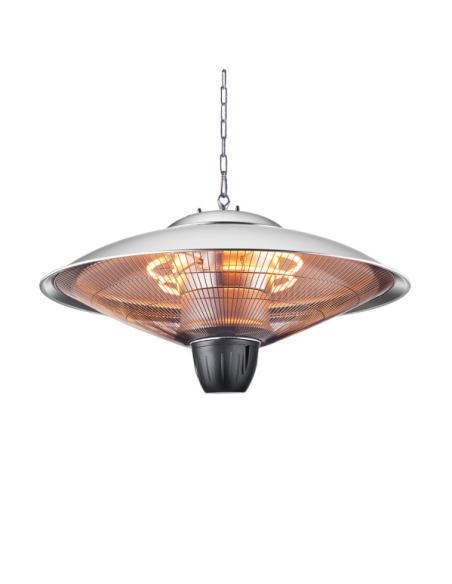 Calefactor Exterior Colgante Koel 2000w Plata 2potencias Ip34 100x60x60 Cm