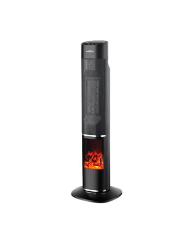 Termoventilador Vert.ceramico Melodia 2000w Negro C/remoto 2potencias3funciones Term.oscilante,antivuelco 78,3x24,6x24,5