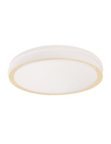 Plafon Anuar 60w 3000-4200-6500k Blanco/haya  7,5x50x50cm 5400lm C/remoto Y Memoria