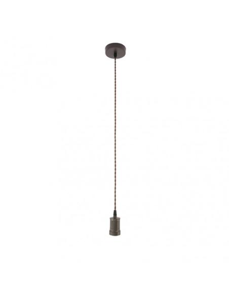 Arm.colgante Puja 1xe27 Marron Regx10x10 Cm