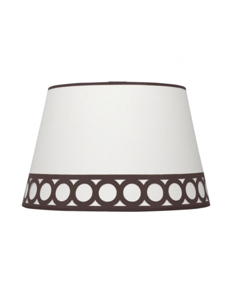 Pantalla Lampara Dalia E14 Blanca/plata 15dx12dx13h
