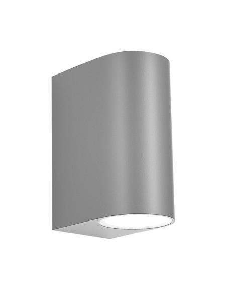 Aplique Exterior Gacela 2xgu10 Gris Ip44 14,7x7x9 Cm