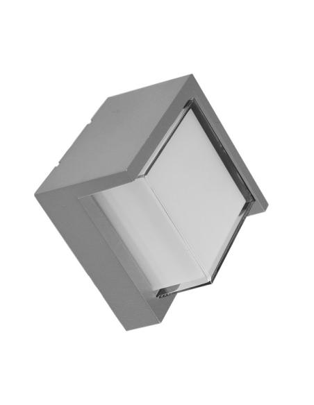 Aplique Exterior 12w 3000k Anoa Gris Ip65 16x16x10,2 Cm 600lm