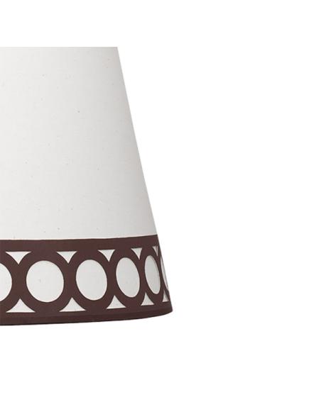 Pantalla Sobremesa Dalia E14 Beis/marrón 25dx20dx15h