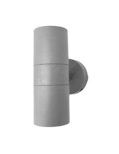 Aplique Exterior Becala 2xgu10 Gris Ip44 15,2x7,3x11,3 Cm