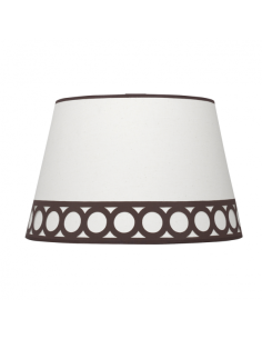 Pantalla Colgante Dalia E27 Beis/marrón 40dx30dx25h