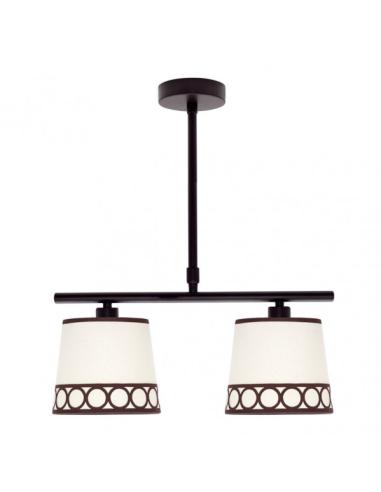 Lampara Dalia 2xe14 Beis/marrón Regx40x16 Cm