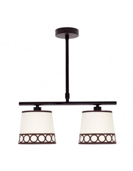 Lampara Dalia 2xe14 Beis/marrón Regx40x16 Cm