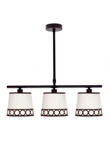 Lampara Dalia 3xe14 Beis/marrón Regx56x16 Cm