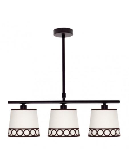 Lampara Dalia 3xe14 Beis/marrón Regx56x16 Cm