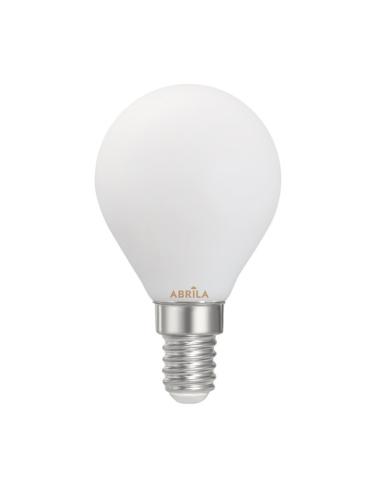 Bombilla Esferica Filam.opal 4w 3000k Abrila E14  360lm 7,8x4,5x4,5cm