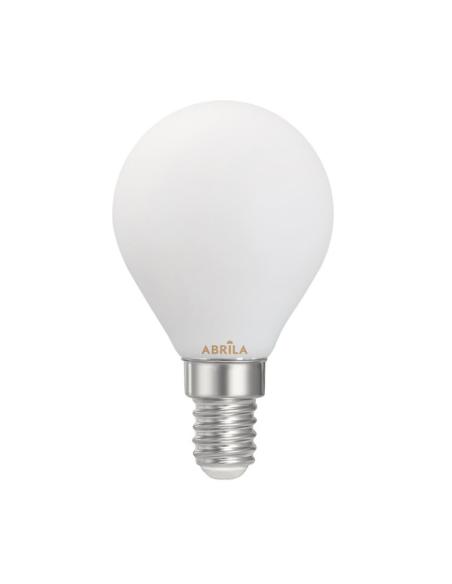 Bombilla Esferica Filam.opal 4w 3000k Abrila E14  360lm 7,8x4,5x4,5cm