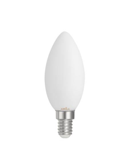 Bombilla Vela Filam.opal 4w 4000k Abrila E14  360lm 9,7x3,5x3,5cm