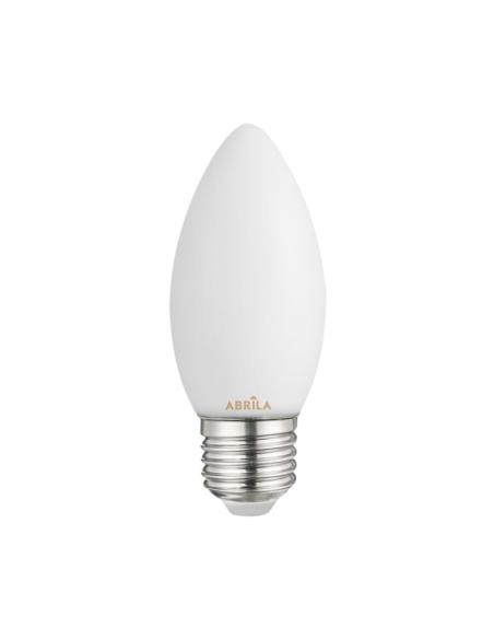 Bombilla Vela Filam.opal 6w 4000k Abrila E27  540lm 9,7x3,5x3,5cm