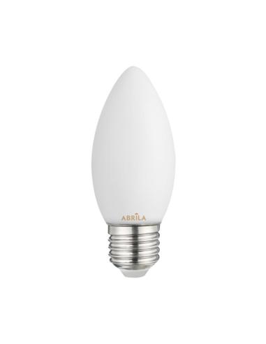 Bombilla Vela Filam.opal 6w 6000k Abrila E27  540lm 9,7x3,5x3,5cm