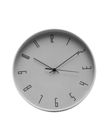 Reloj De Pared Lemur Gris 30d Mov.continuo
