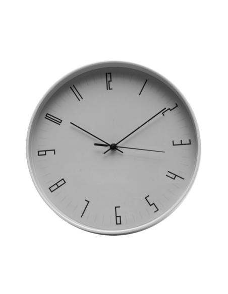 Reloj De Pared Lemur Gris 30d Mov.continuo