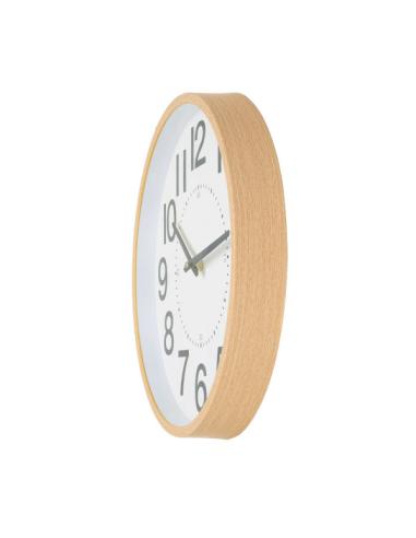Reloj De Pared Pipo Madera/beis 35d Mov.continuo