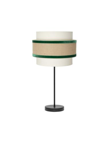 Sobremesa Gr. Cornalina 1xe27 Beis/verde 30d