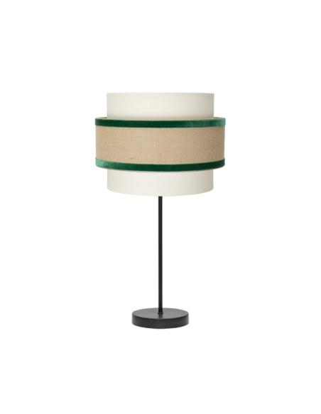 Sobremesa Gr. Cornalina 1xe27 Beis/verde 30d
