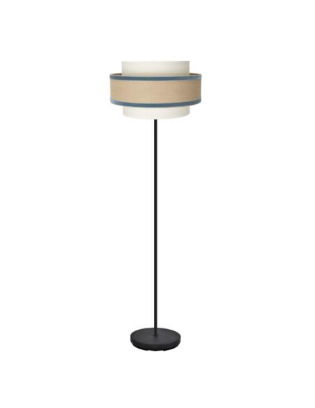 Pie Salon Cornalina 1xe27 Beis/azul 166x40x40cm
