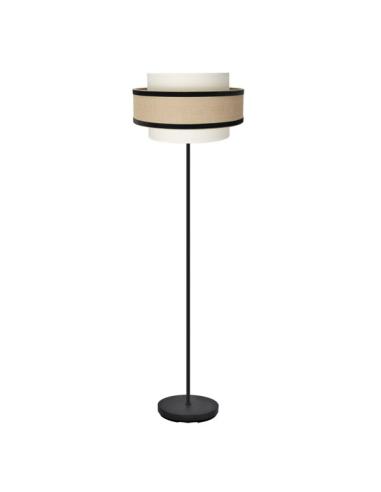 Pie Salon Cornalina 1xe27 Beis/negro 166x40x40cm