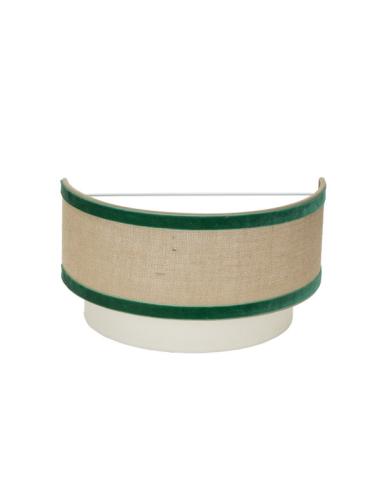 Aplique Cornalina 1xe27 Beis/verde 30d