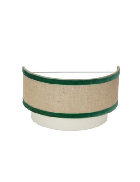 Aplique Cornalina 1xe27 Beis/verde 30d