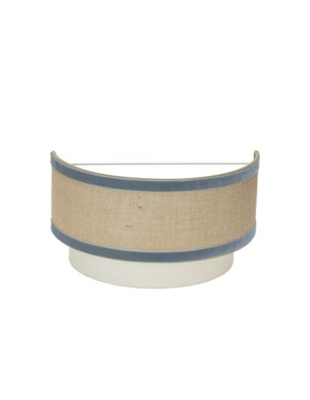 Aplique Cornalina 1xe27 Beis/azul 30d