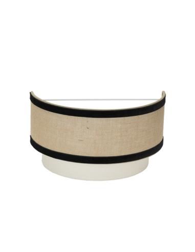 Aplique Cornalina 1xe27 Beis/negro 30d