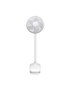 Ventilador Sobremesa C/pinza Sines Blanco 5w 3+1velocidades Recargable Alimen.usb 5asp Motor Dc 36x12,5x11,5cm Inalambrico 2