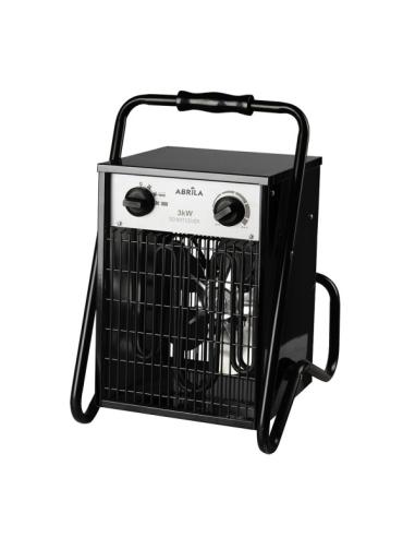 Termoventilador Industrial Simeon 3000w Negro 2potencias Ip24 Termost.reg.44x32x30 Cm