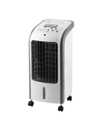 Climatizador Evaporativo Nirvana Blanco 80w 3vel 4litros Oscilante,acumulador De Frio,remoto,temporizador 57x26x24cm