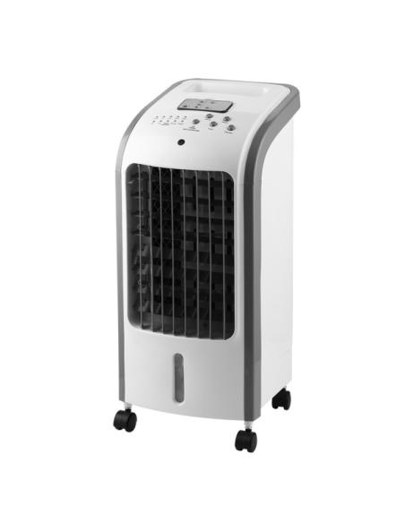 Climatizador Evaporativo Nirvana Blanco 80w 3vel 4litros Oscilante,acumulador De Frio,remoto,temporizador 57x26x24cm