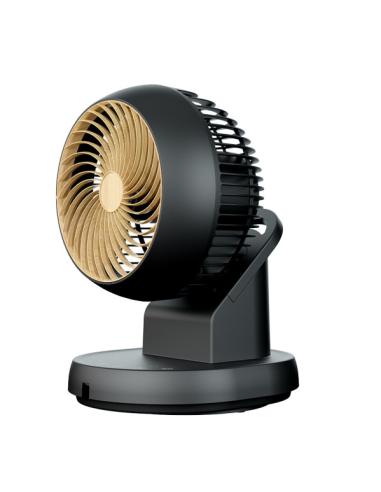 Ventilador Sobremesa Urbel Negro/haya 30w 4velocidades 31,5x 21x24cm Oscilacion 3d Remoto,temporizador