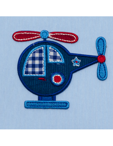 Colgante Helicoptero 1xe27 Celeste Regx35x35
