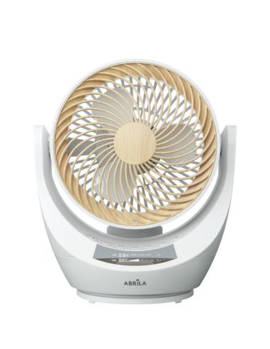 Ventilador Sobremesa Navia Blanco/haya 40w 4velocidades Orient Rotatorio,remoto,temporizadpr Y Display 34x28,7x23,5cm