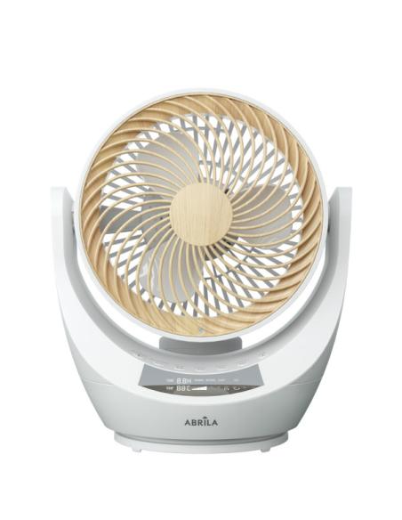 Ventilador Sobremesa Navia Blanco/haya 40w 4velocidades Orient Rotatorio,remoto,temporizadpr Y Display 34x28,7x23,5cm