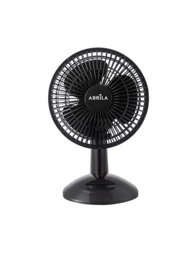 Ventilador Sobremesa Pizarro Mini Negro 2vel 20w Orientable 27x20x15cm