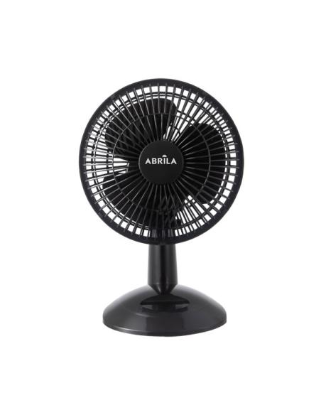 Ventilador Sobremesa Pizarro Mini Negro 2vel 20w Orientable 27x20x15cm