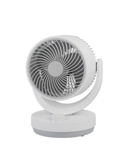Ventilador Sobremesa Blanco/gris Lagos 3velocidades 35w 3aspas Orientable 29,8x22,6x20,6cm