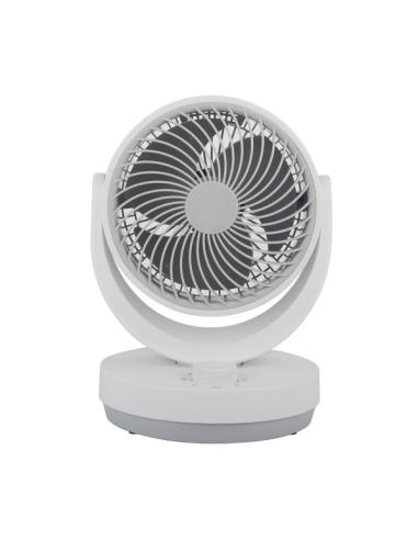 Ventilador Sobremesa Blanco/gris Lagos 3velocidades 35w 3aspas Orientable 29,8x22,6x20,6cm