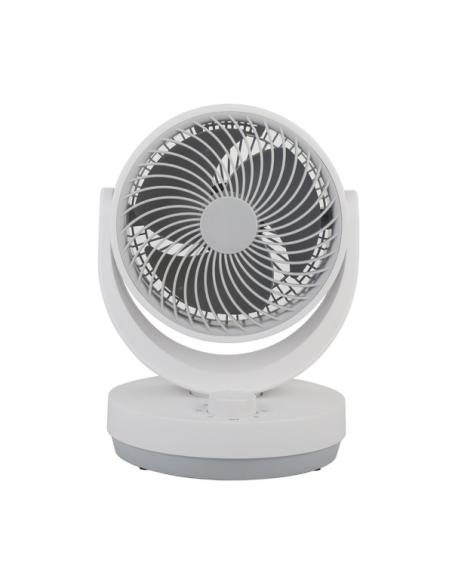 Ventilador Sobremesa Blanco/gris Lagos 3velocidades 35w 3aspas Orientable 29,8x22,6x20,6cm