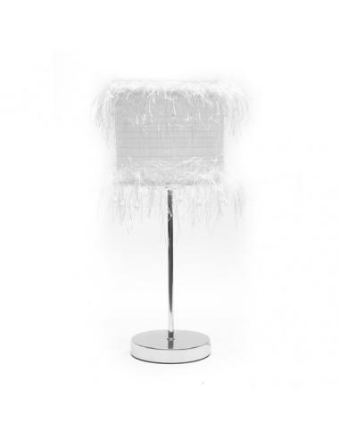 Sobremesa Hilos 1xe14 Blanco 42,5x17x17 Cm