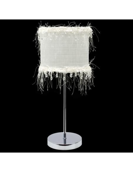 Sobremesa Hilos 1xe14 Blanco 42,5x17x17 Cm