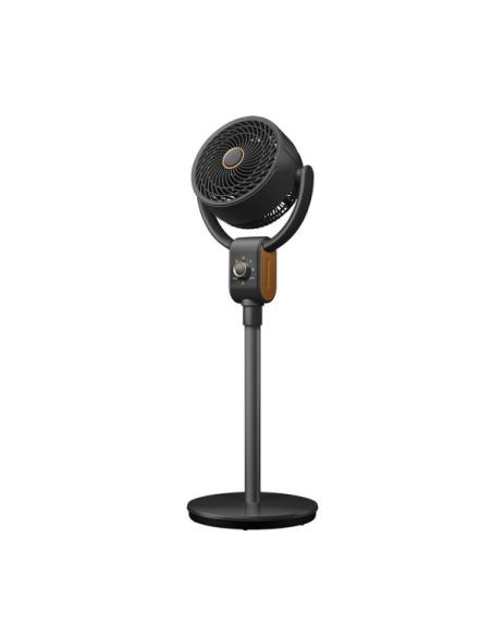 Ventilador De Pie Montenegro Negro/haya 40w 3velocidades 3aspas Fijo Y Rotat.91,5x32x30,5cm