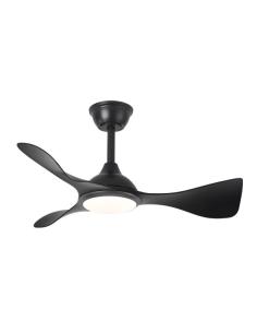 Ventilador Dc Caiman 36w 3600lm Negro 89d 3aspas 6vel 3000-4500-6500k Remoto+reg.intensidad+memoria+temporizador 2