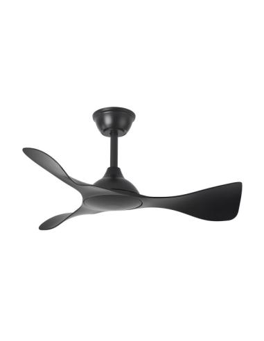 Ventilador Dc Caiman 36w 3600lm Negro 89d 3aspas 6vel 3000-4500-6500k Remoto+reg.intensidad+memoria+temporizador